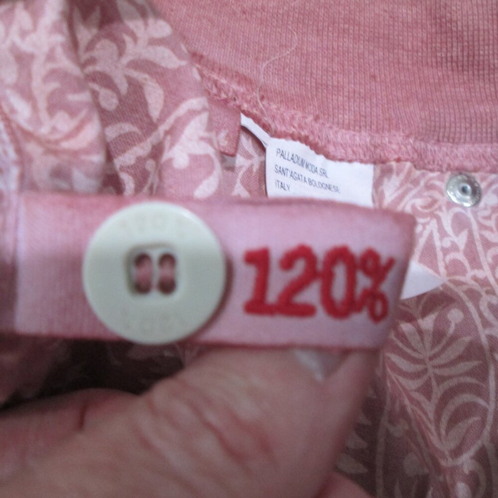 120% Lino Casual Shorts Size 54 (38 US) In Red 100% Linen Drawstring Waist - Picture 7 of 7